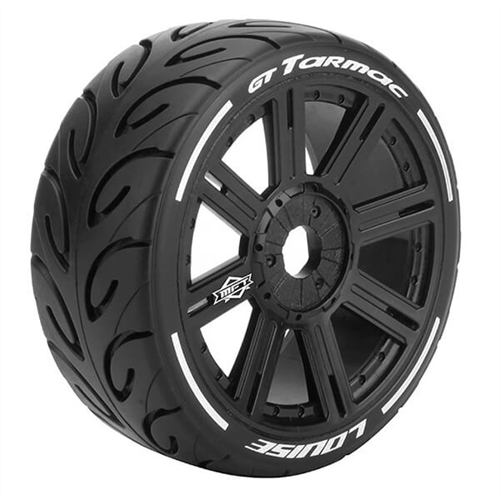LOUISE RC GT-TARMAC 1/8 FR/RR SOFT HEX 17MM SPOKE/BLACK
